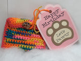 Dog Paw gift tag and gift card holder