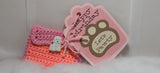 Dog Paw gift tag and gift card holder