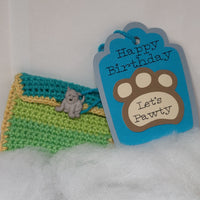 Dog Paw gift tag and gift card holder