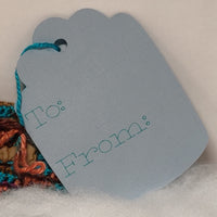 Dog Paw gift tag and gift card holder