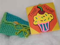 Cupcake gift tag with gift card holder