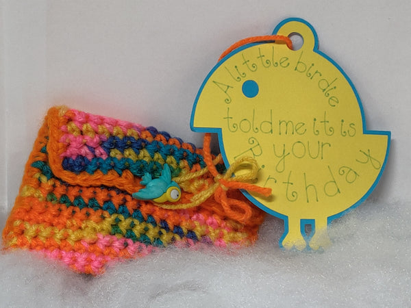 Bird gift tag and gift card holder