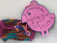 Bird gift tag and gift card holder