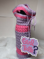 Girl Talk? gift tag and wine cozy