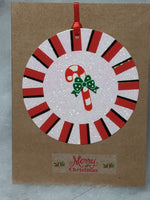 Candy Cane Ornament Card