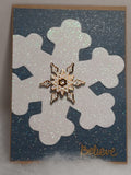 Shimmery Snowflake Cards