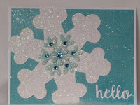 Shimmery Snowflake Cards