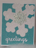 Shimmery Snowflake Cards