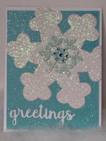 Shimmery Snowflake Cards