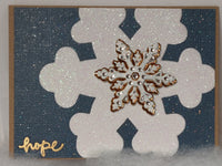 Shimmery Snowflake Cards