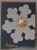 Shimmery Snowflake Cards