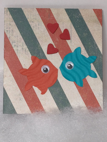 Kissing Fish Mini Card