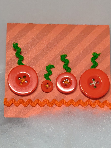 Pumpkin button Mini Card