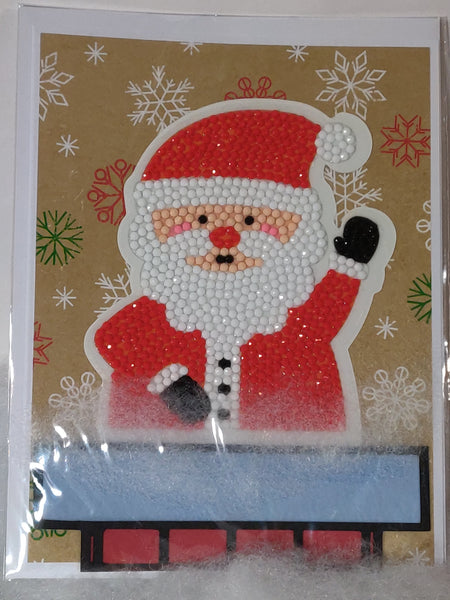 Santa Diamond Art Cards