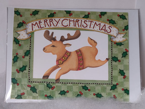 Framed Reindeer Card