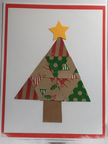 Triangle Christmas Tree Card