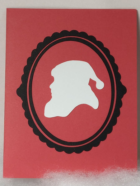 Santa Silhouette Card