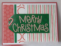 Candy Cane Merry Christmas Cards