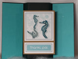 Seahorse Thank you card