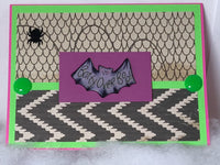 Batty Over Boo Halloween Card