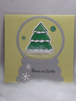 Christmas Tree Snow Globe Card