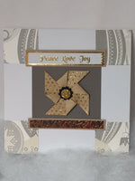 Gold & Black Pinwheel Cards