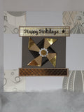 Gold & Black Pinwheel Cards