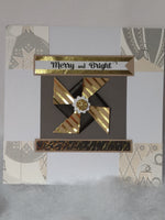 Gold & Black Pinwheel Cards