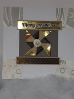 Gold & Black Pinwheel Cards