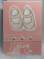 Girl Baby Shoes Card