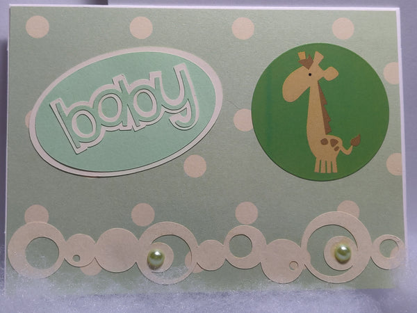 Giraffe Baby Card