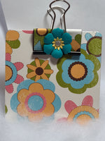 Colorful Flower Sticky Note Clipboard