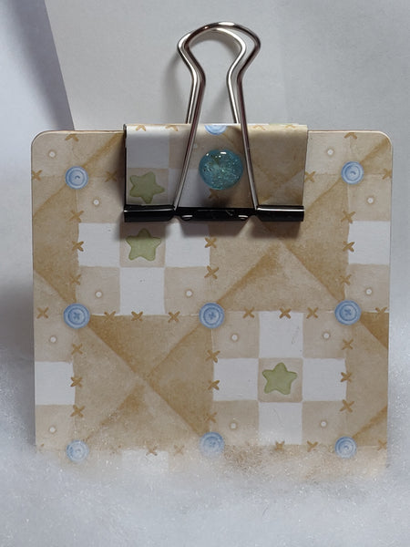 Patch Quilt Sticky Note Clipboard