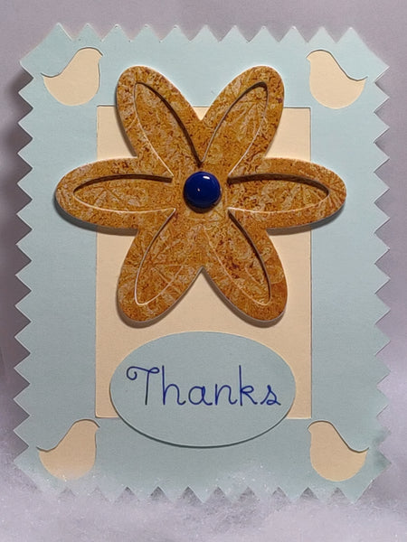 Flower Thanks card