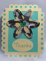 Flower thanks card