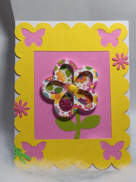 Shaker Card Flower Design #2