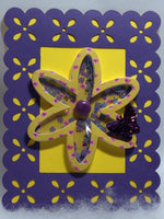 Shaker Flower Design Card #1