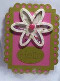 Shaker Flower Design Card #1