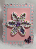 Shaker Flower Design Card #1