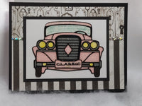 Pink Classic Car Card