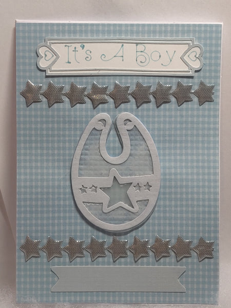 It's A Boy Bib Card
