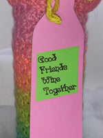 Good Friends gift tag & wine cozy