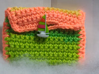 Tropical crocheted gift card holders