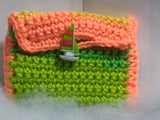 Tropical crocheted gift card holders