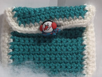 Teal gift card holder