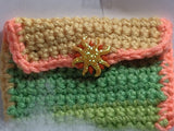 Tropical crocheted gift card holders