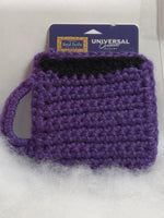 Crocheted coffee mug gift card holders