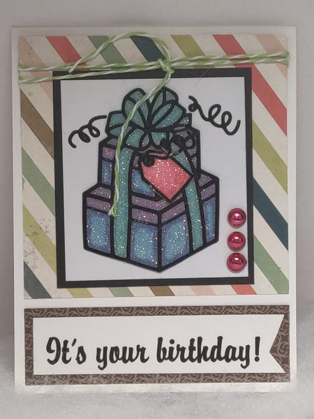 Birthday present card