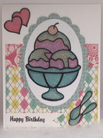 Ice Cream Sundae Birthday Card