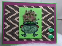 Witches brew Halloween card